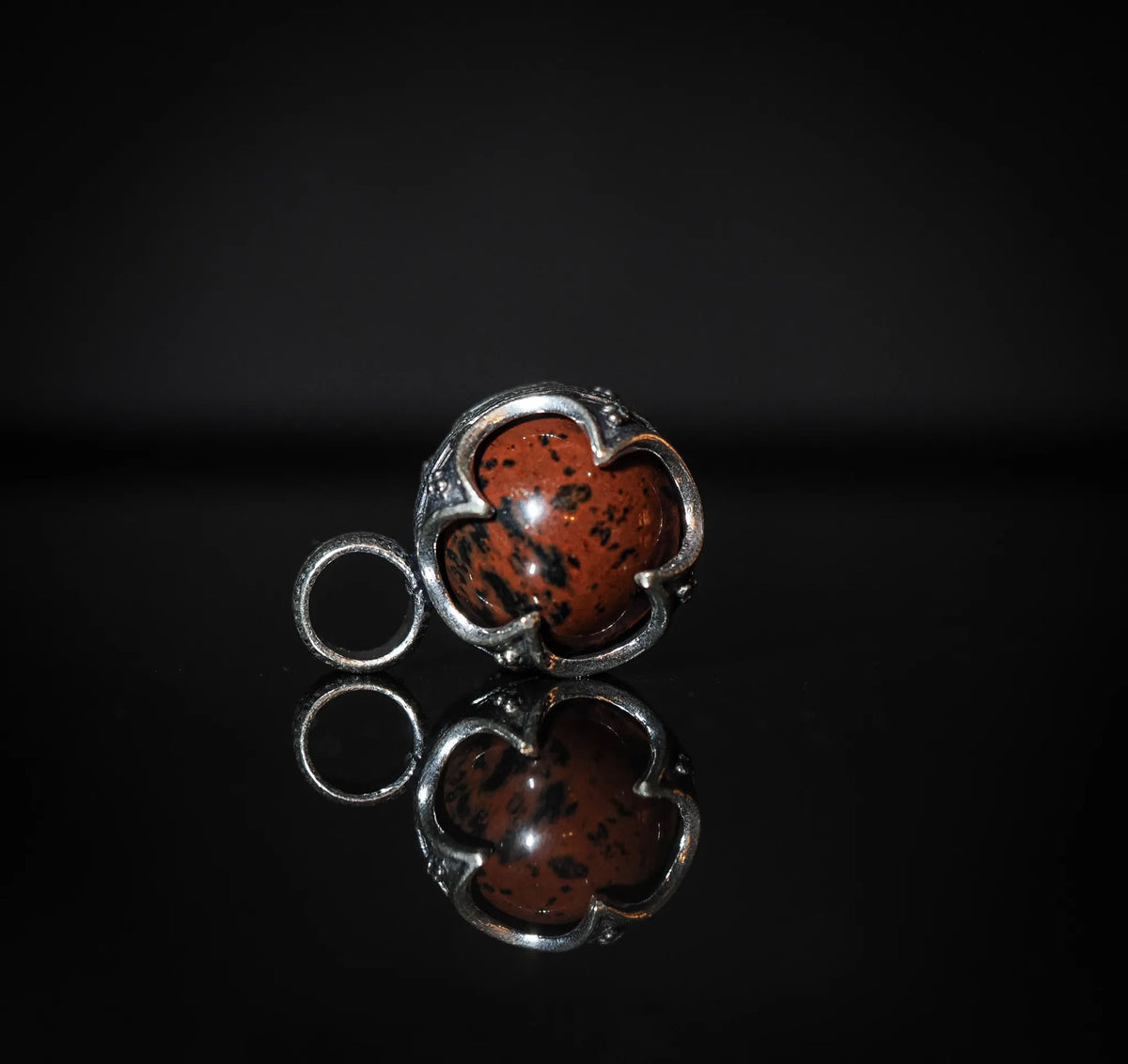 Gotland Pendant, Mahogany Obsidian
