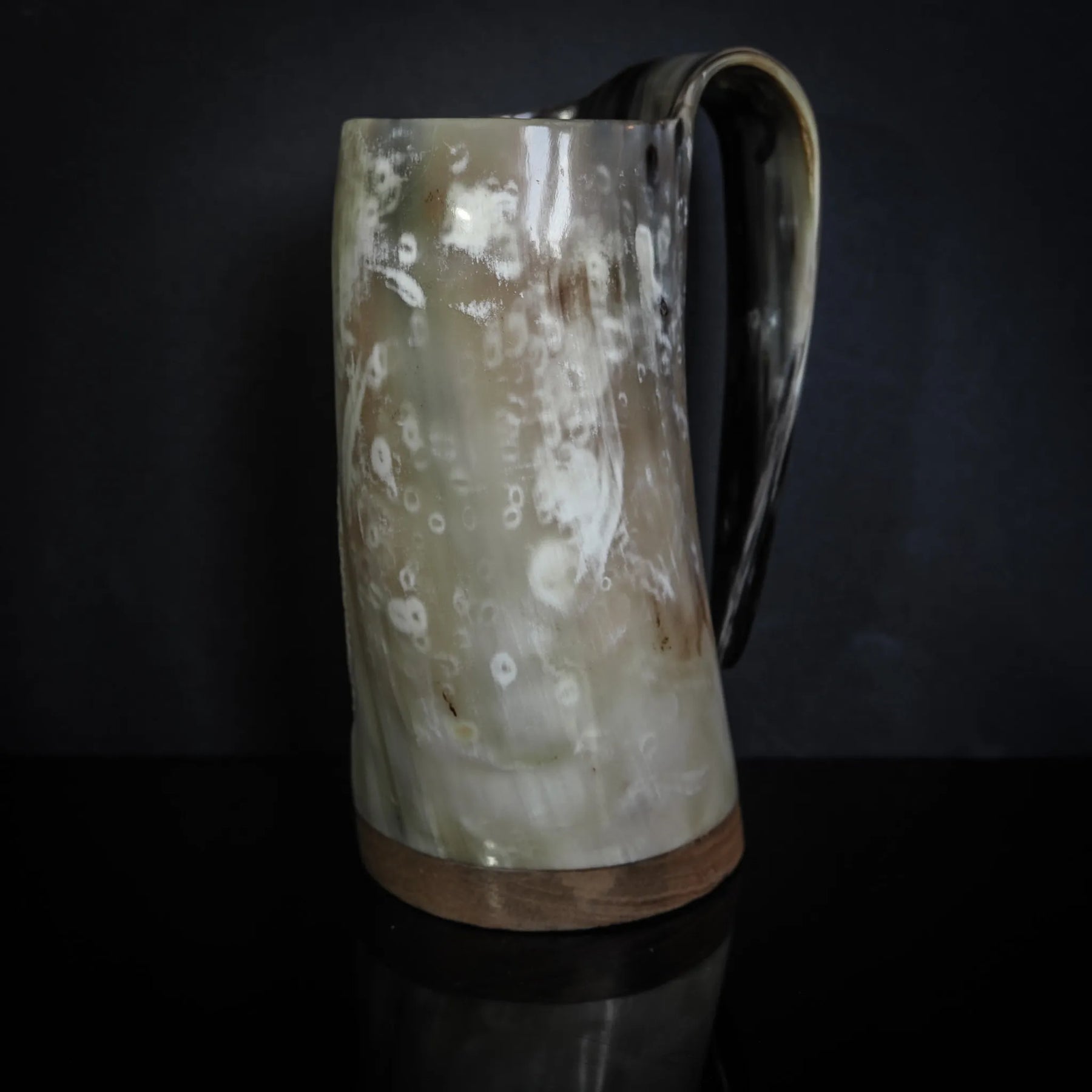 Handmade horn mug, Hammer of Thor 09310040