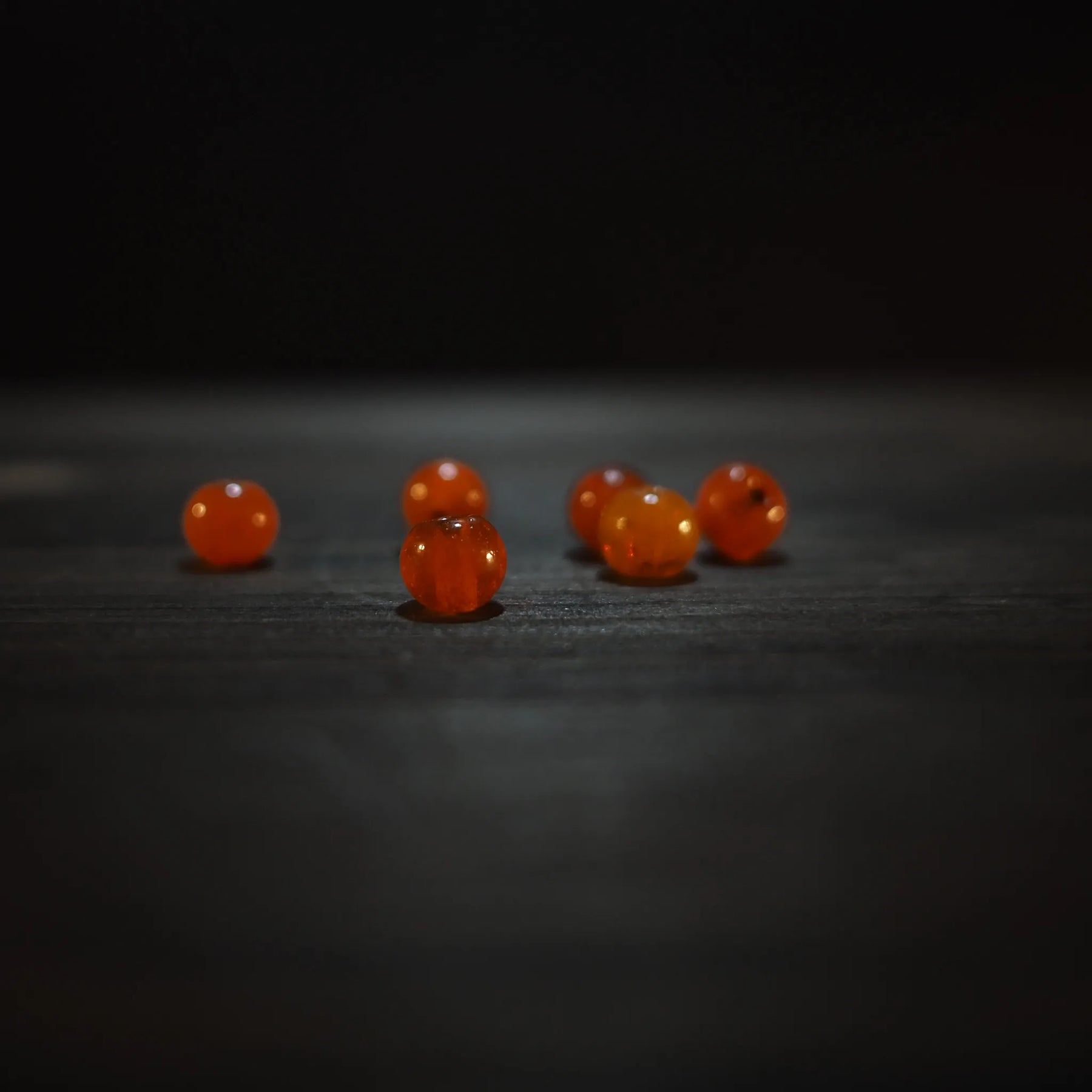 Rund orange pärla