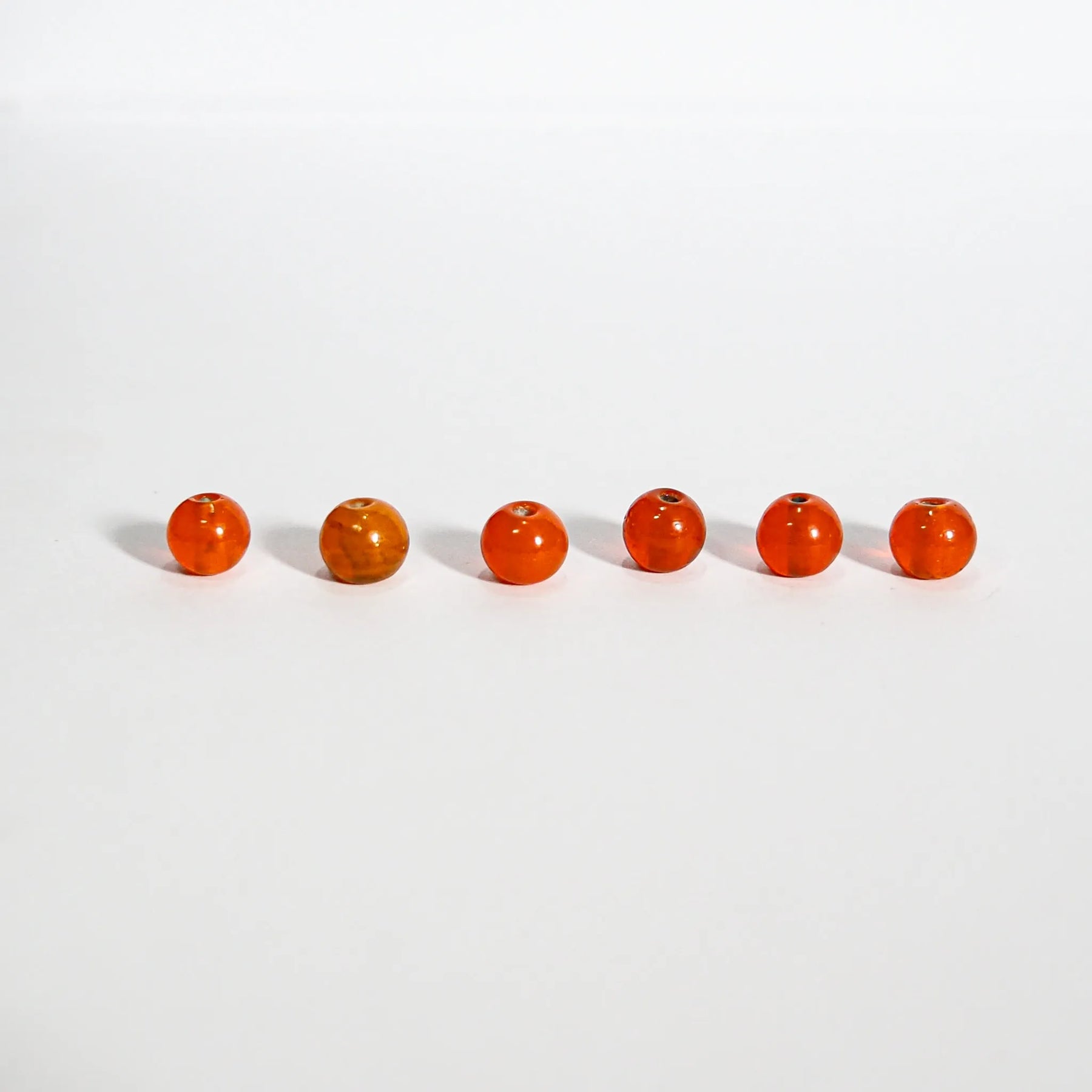 Rund orange pärla