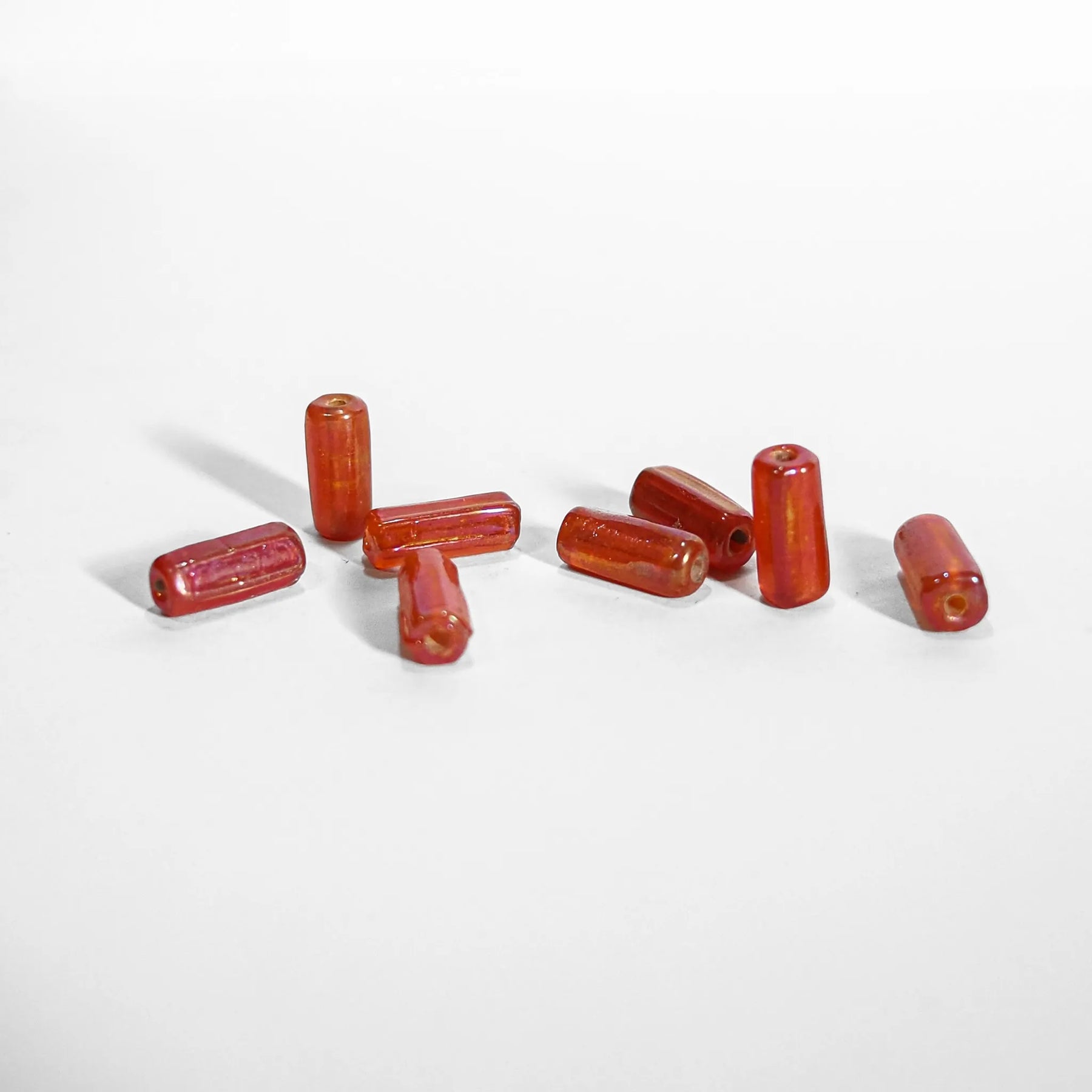 Orange glaspärla