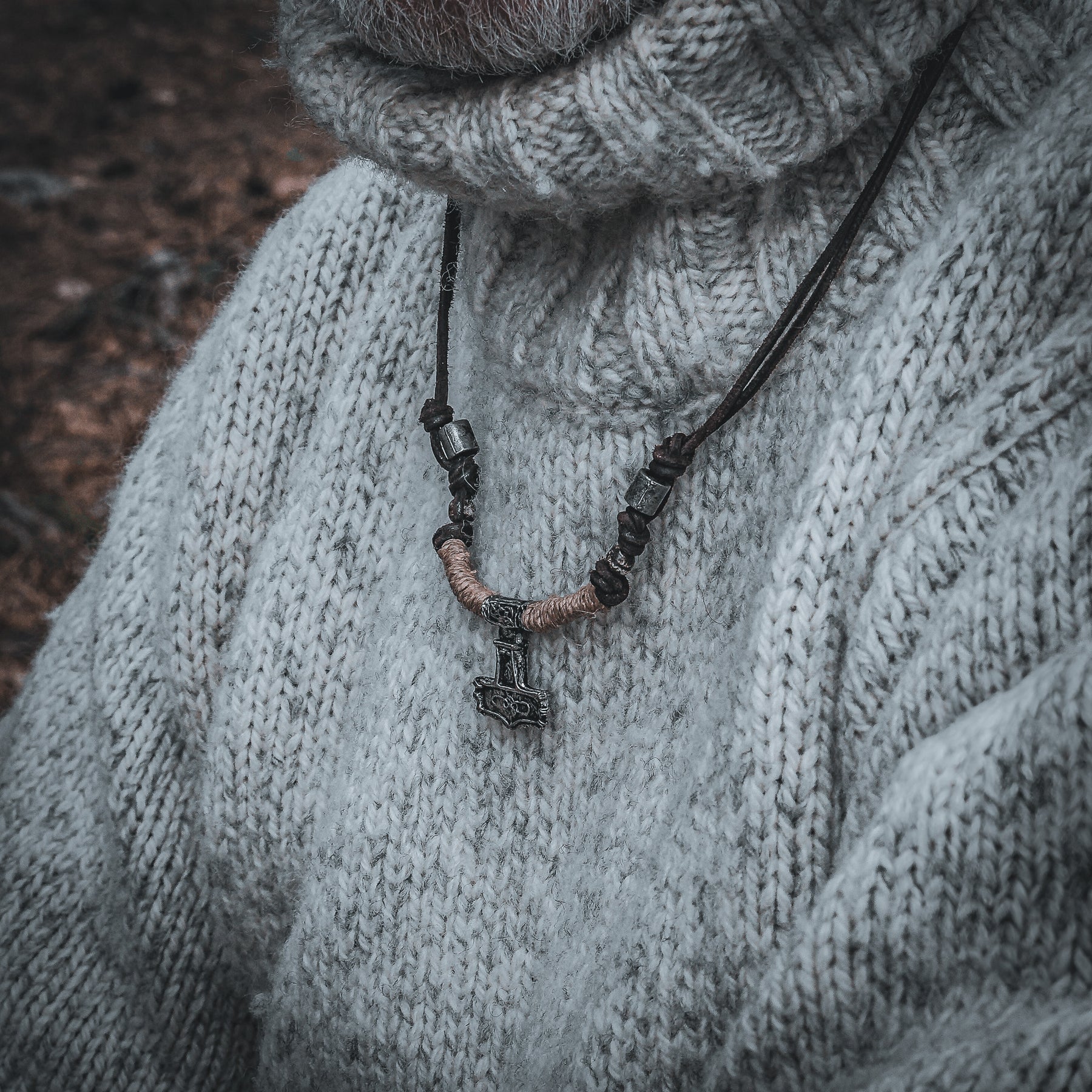 Necklace Mjolnir Pewter