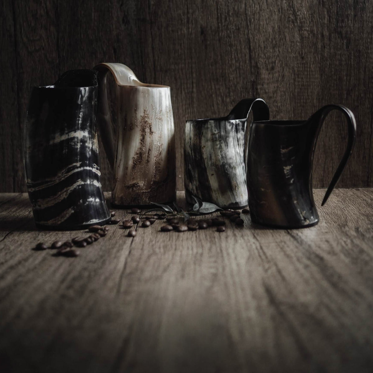 Large coffee mug in horn, 350 ml