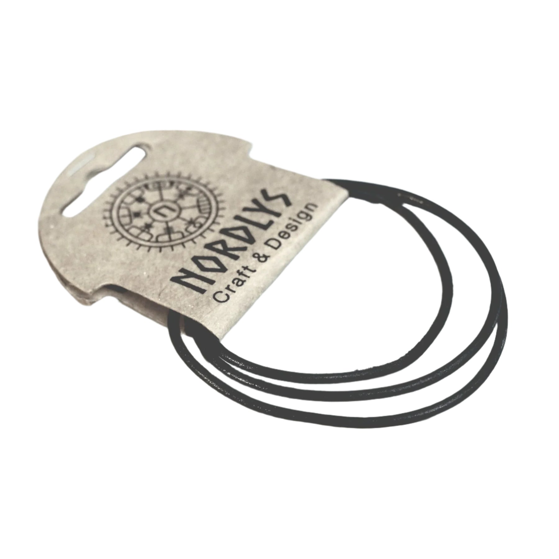 Leather string for jewelry, 80 cm