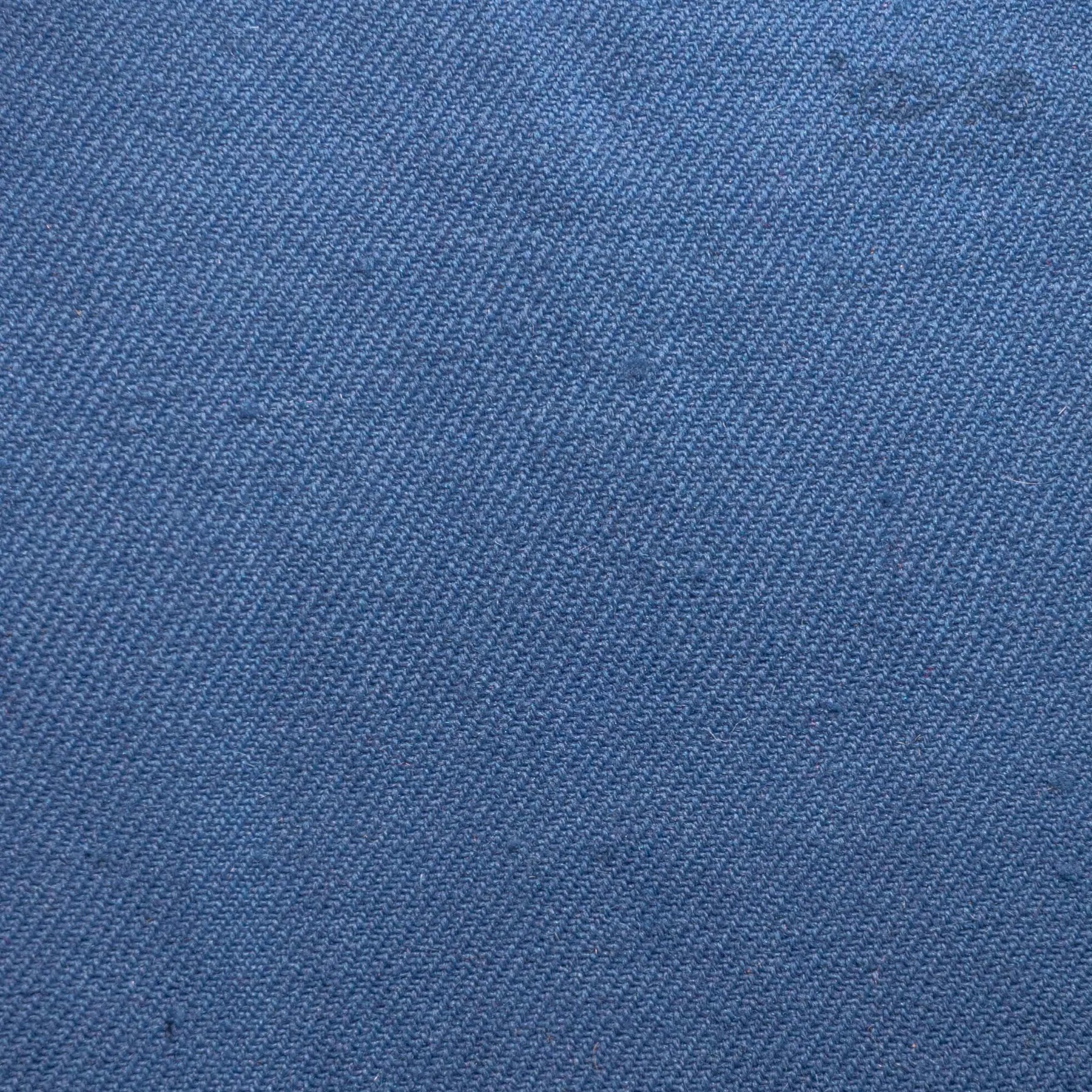 Plant-dyed wool fabric blue twill