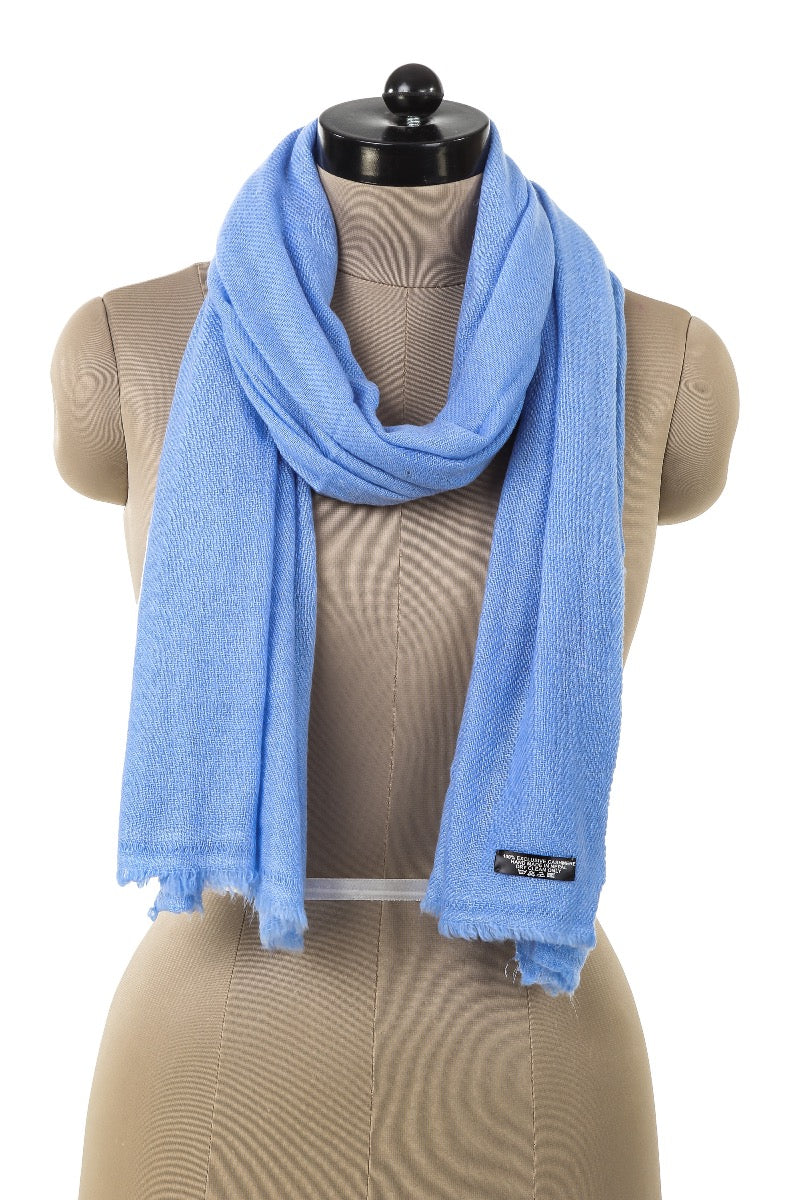 Cashmere shawl sky blue