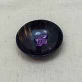 Amethyst Viking bead, cut
