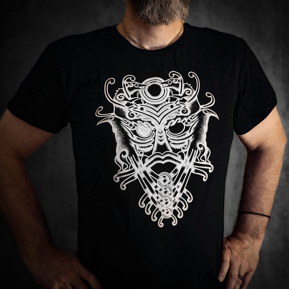 T-shirt, Odensmask nordlys+viking+viking lifestyle
