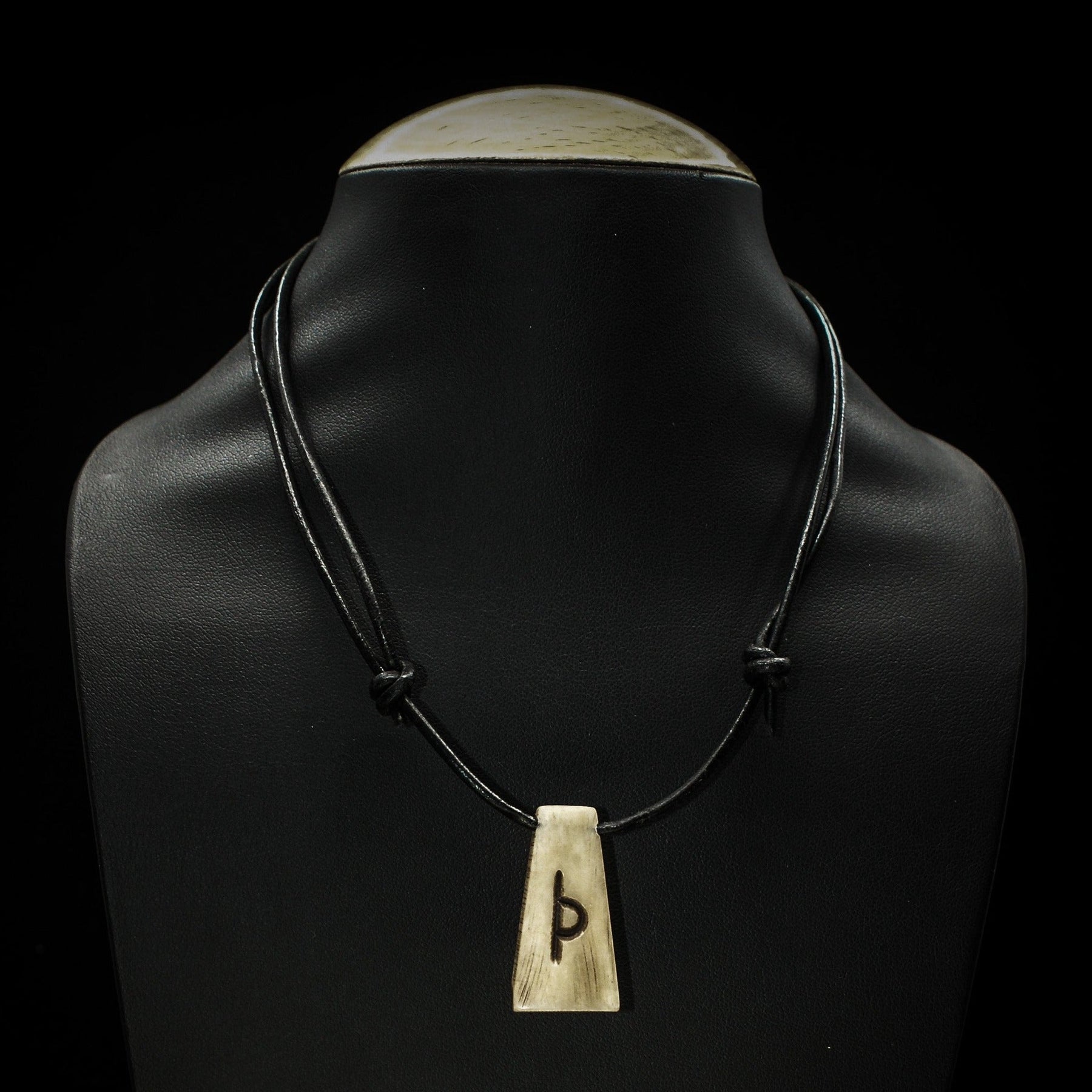 Nordic rune pendant in bone