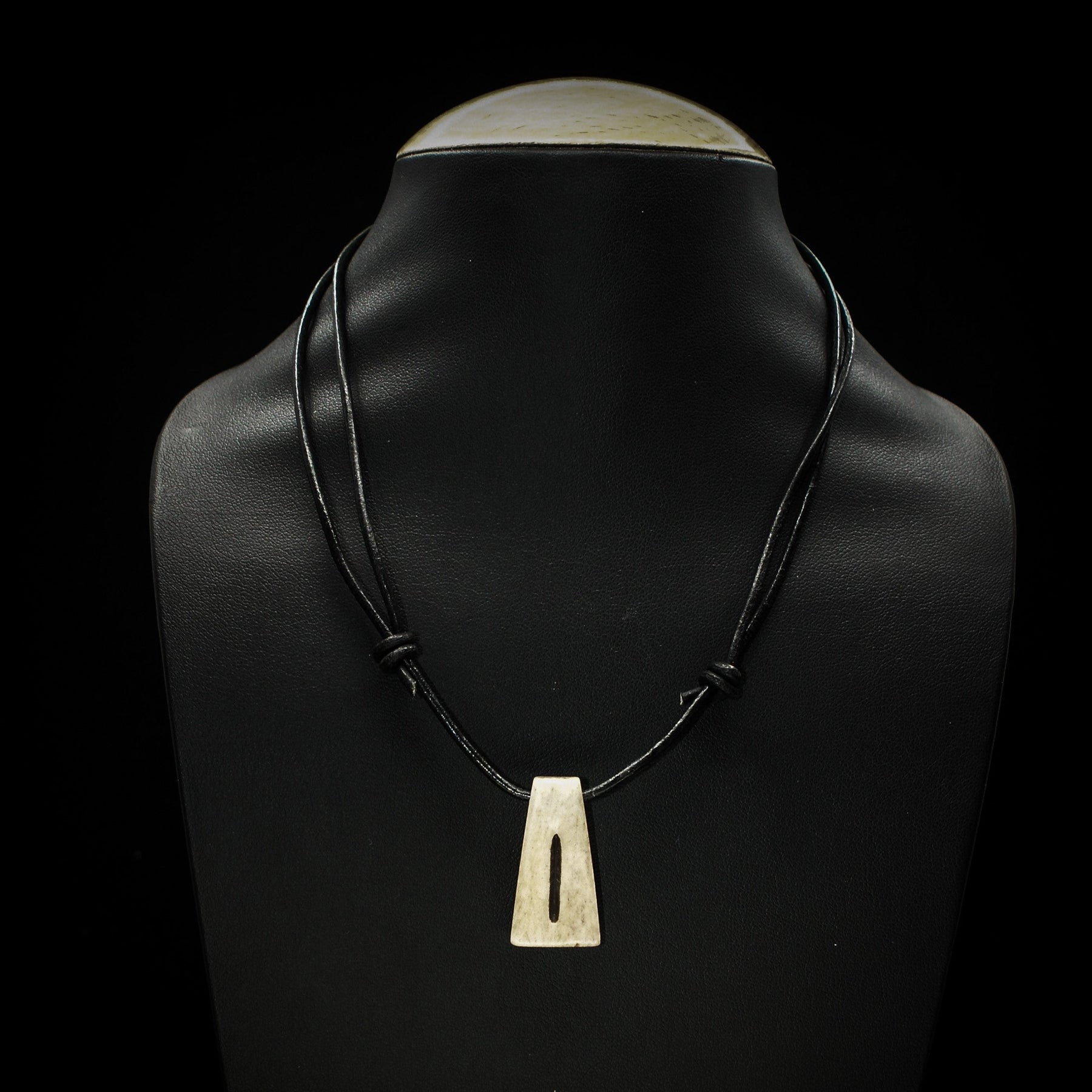 Nordic rune pendant in bone