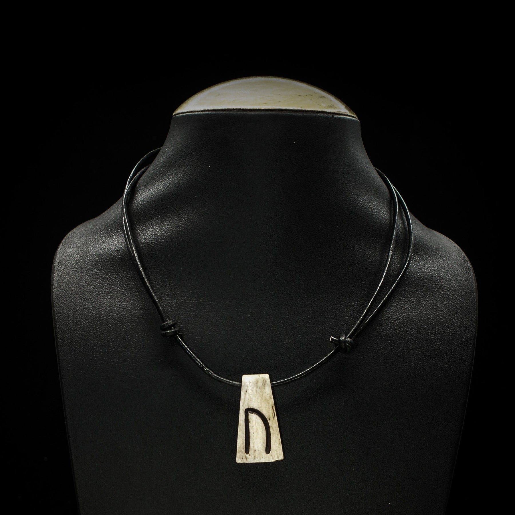 Nordic rune pendant in bone