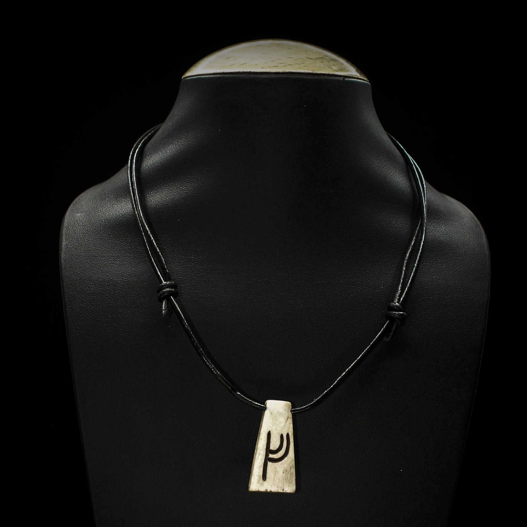 Nordic rune pendant in bone