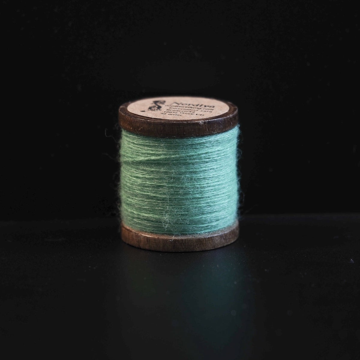 Light green embroidery thread 100% wool