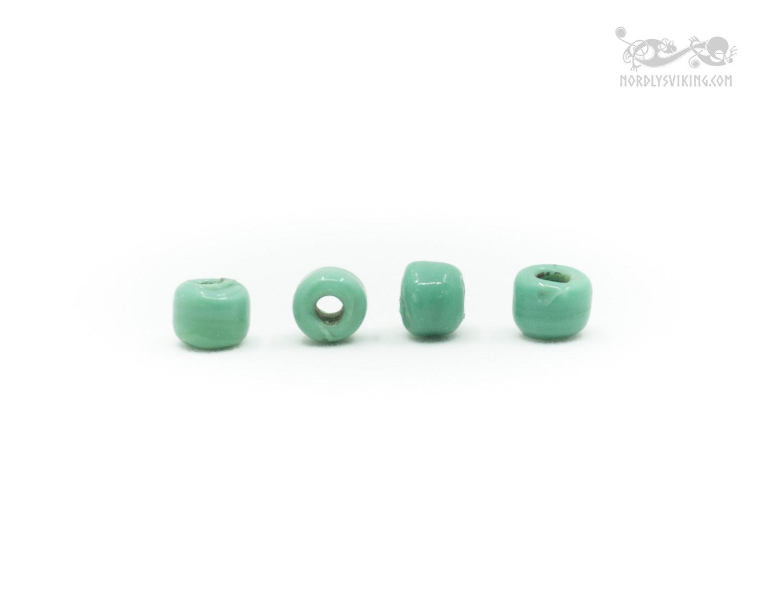 Green glass bead