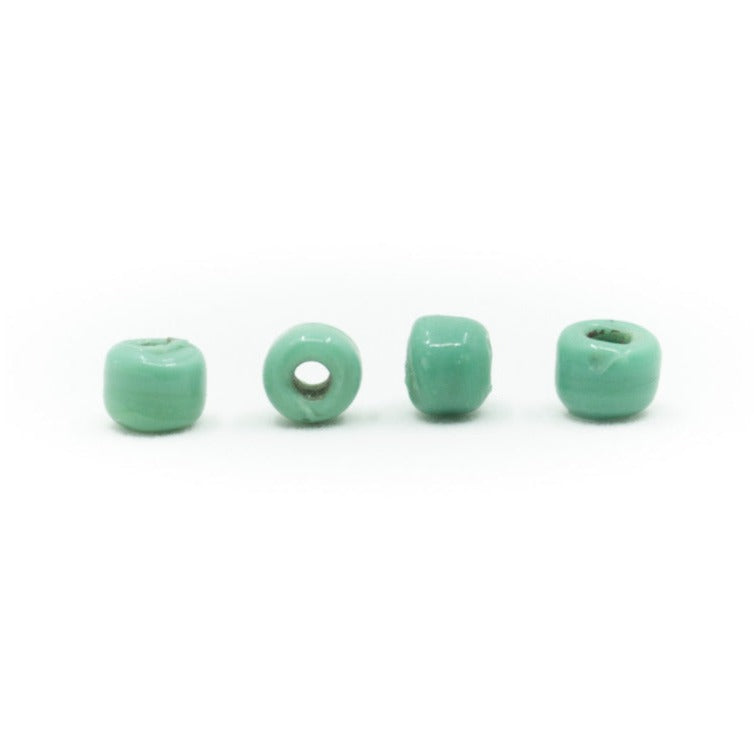 Green glass bead