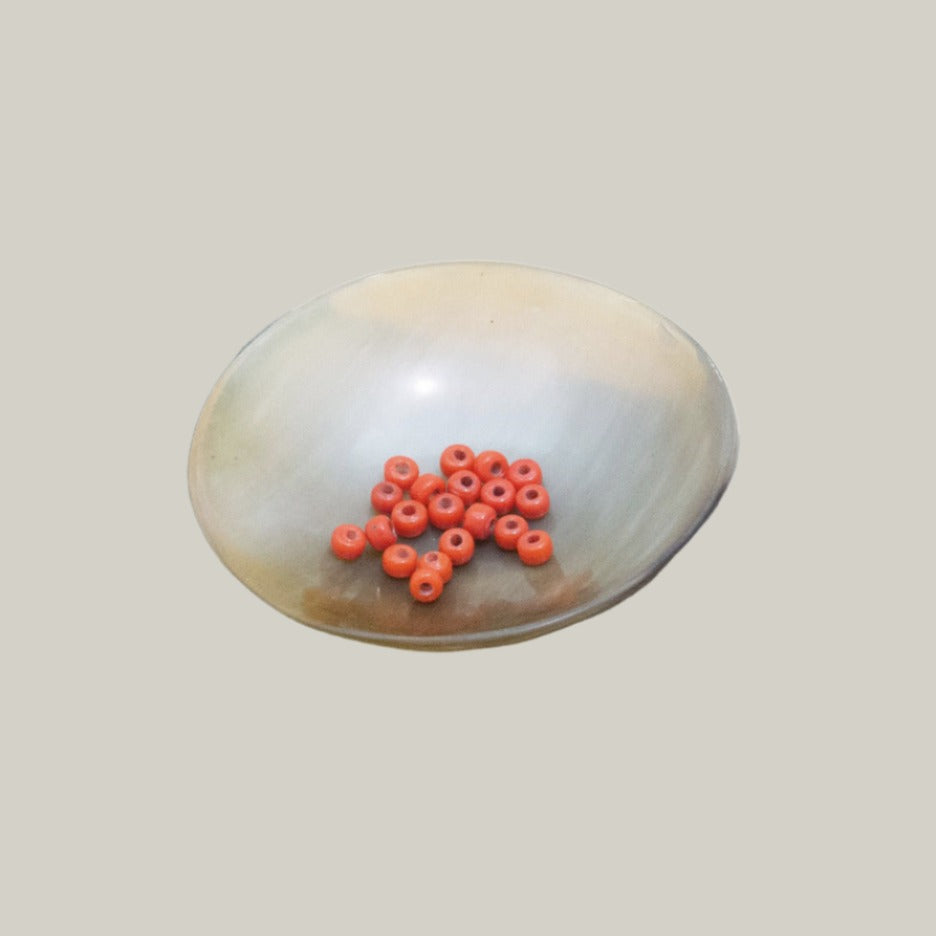 Small Red glass beads, 20 pcs - Orust