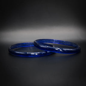 Glass bracelet pair – Light blue, based on finds