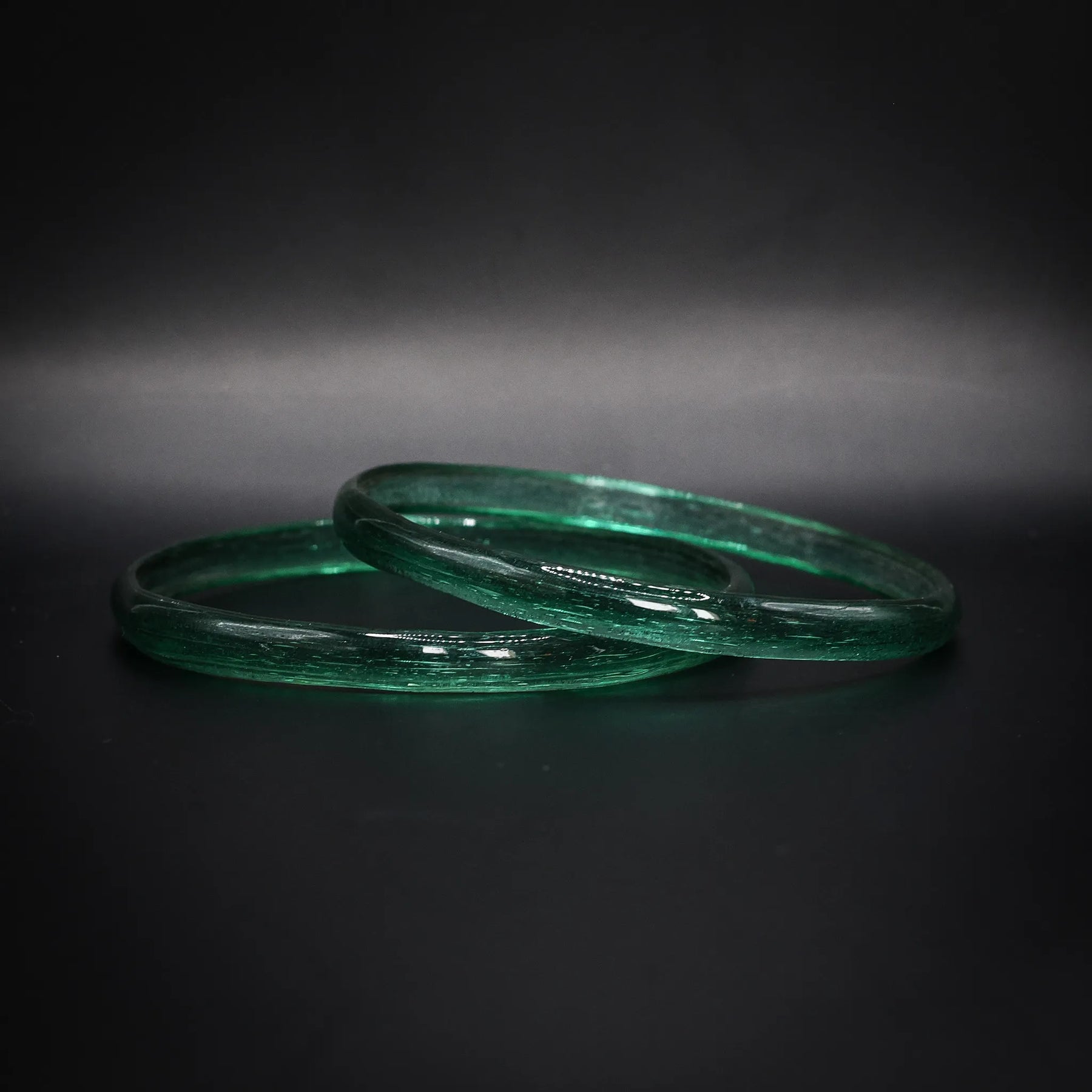 Glasarmband par – Grön, baserat på fynd