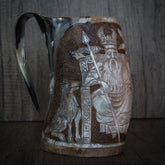 Handsnidad hornmugg, Allfader Oden
