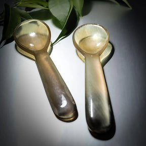 Salt spoon in horn
