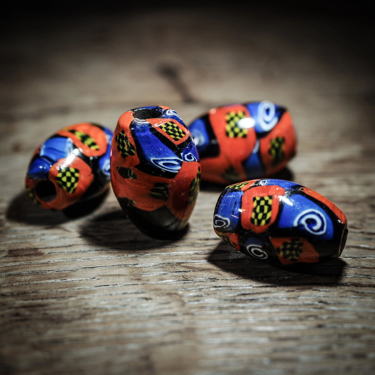 Mottled mosaic bead, Kiev