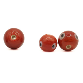Red bead with eyes, Birka