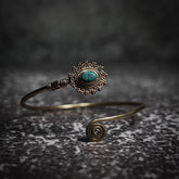 Bracelet Oval, with semi-precious stones