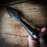 Handsmidd spjutspets i stål, 190 mm – vikingatida spjutspets från smidesmästare