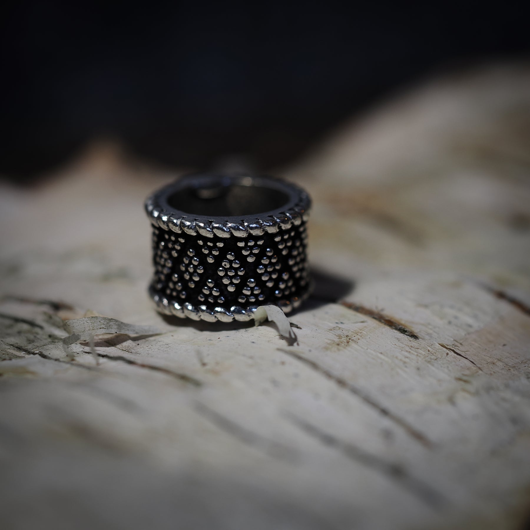 Skäggpärla Tennan Silverpläterad