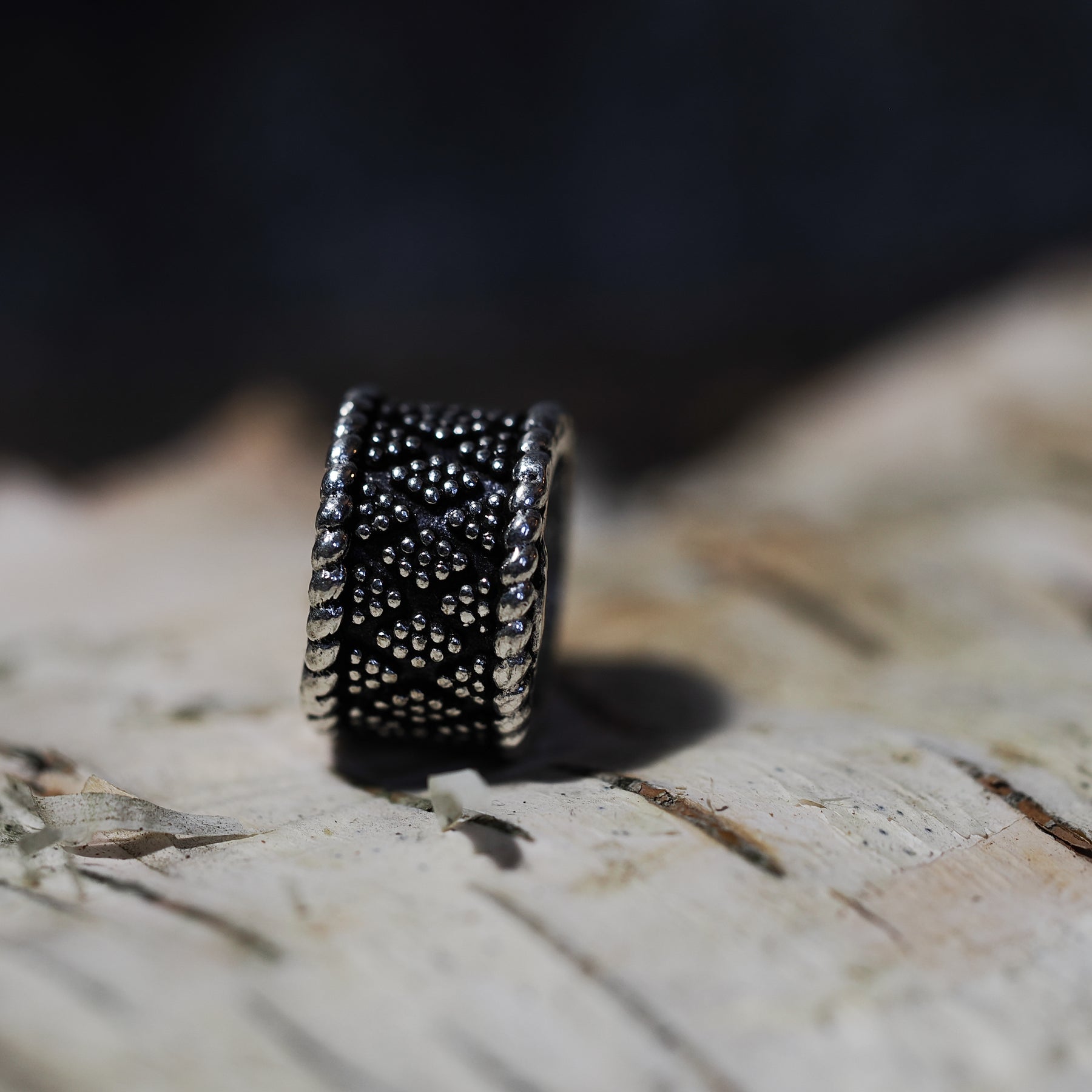 Skäggpärla Tennan Silverpläterad