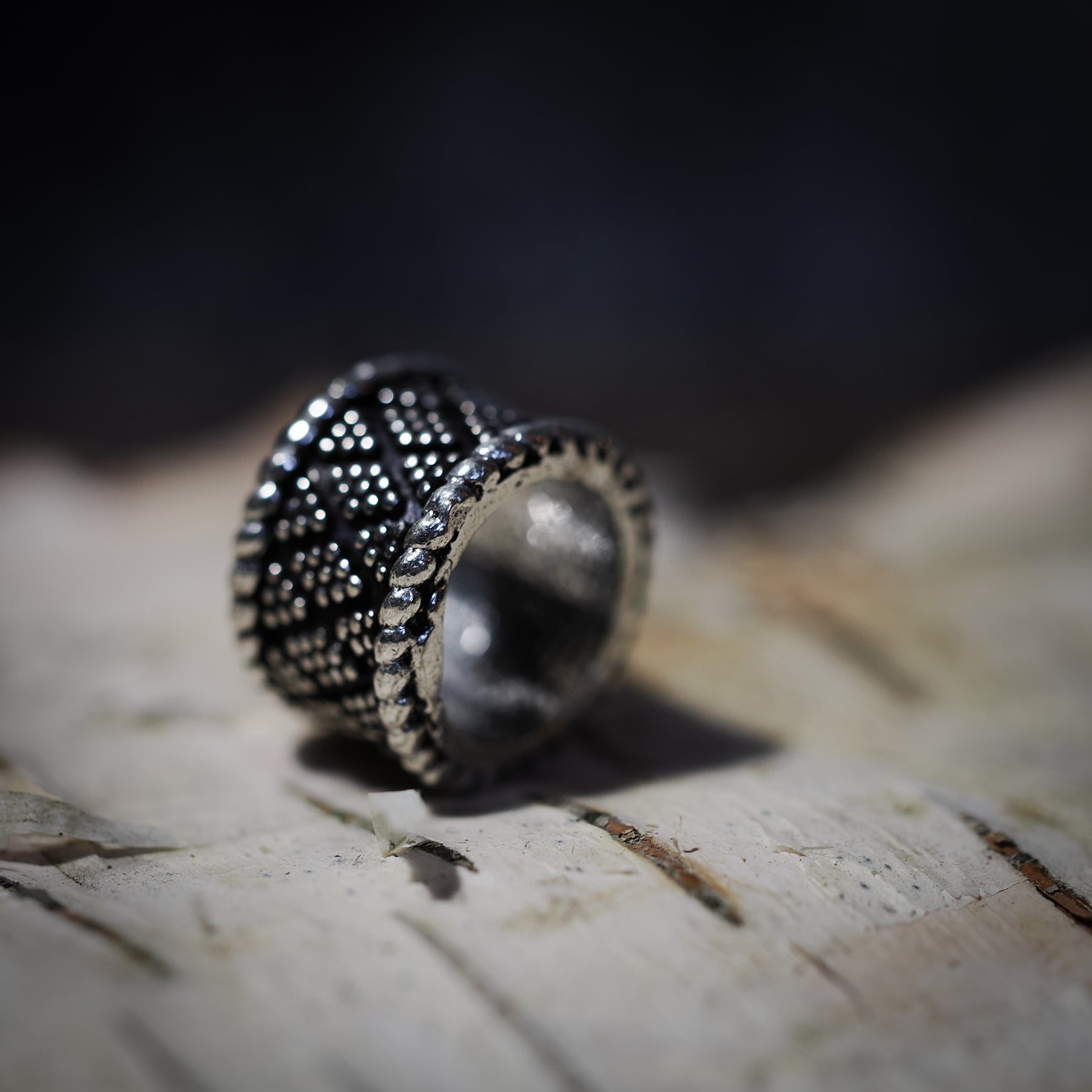 Skäggpärla Tennan Silverpläterad