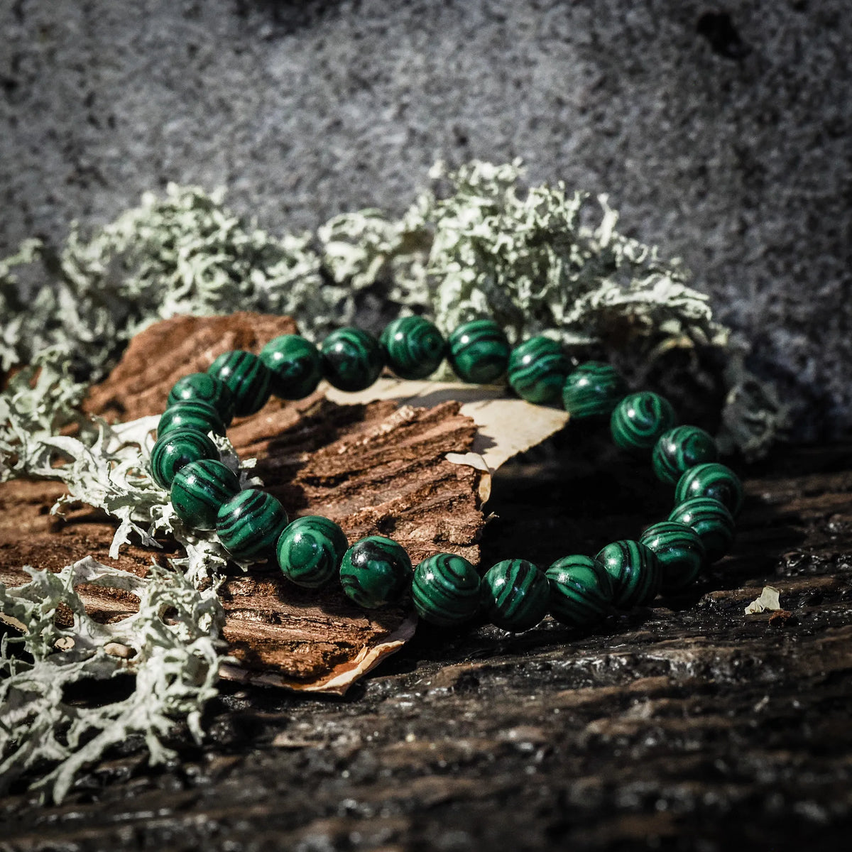 Bracelet with stone beads