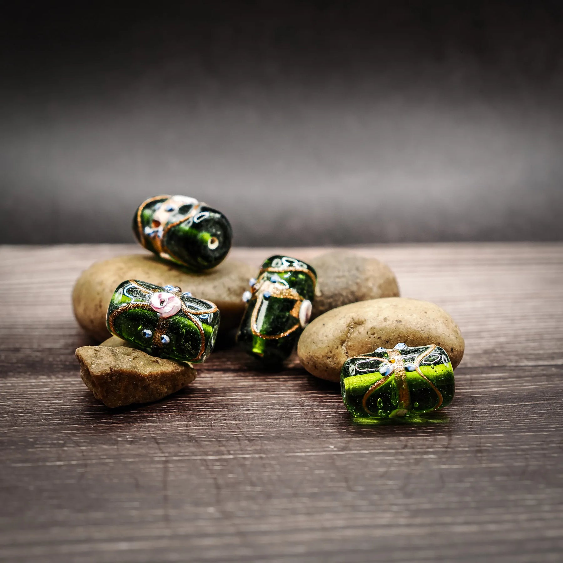 Grön glaspärla, prinsesstårta