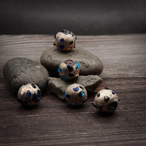 Glass bead with decoration 07700095