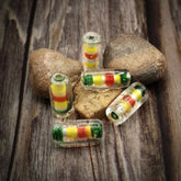 Färgglad glaspärla