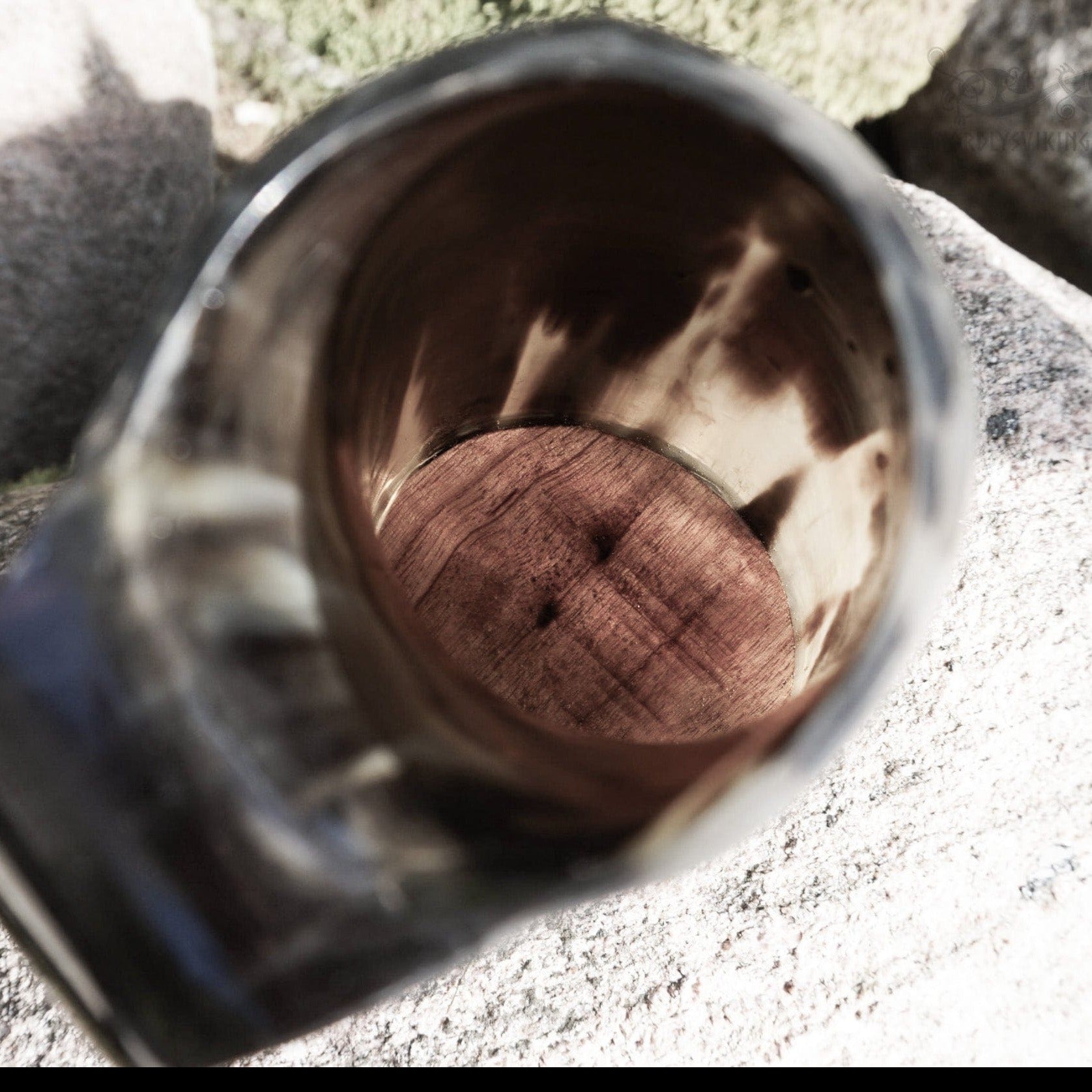 Large coffee mug in horn, 350 ml