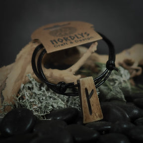 Nordic rune pendant in bone