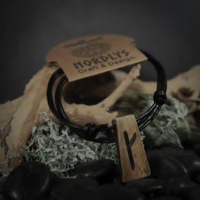 Nordic rune pendant in bone