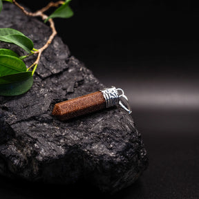 Stone pendant, Brown gold stone