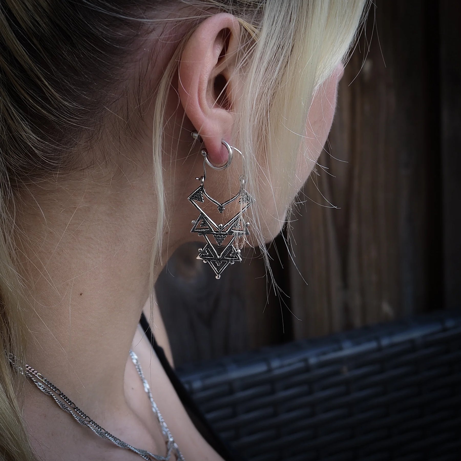 Viking-inspired earrings