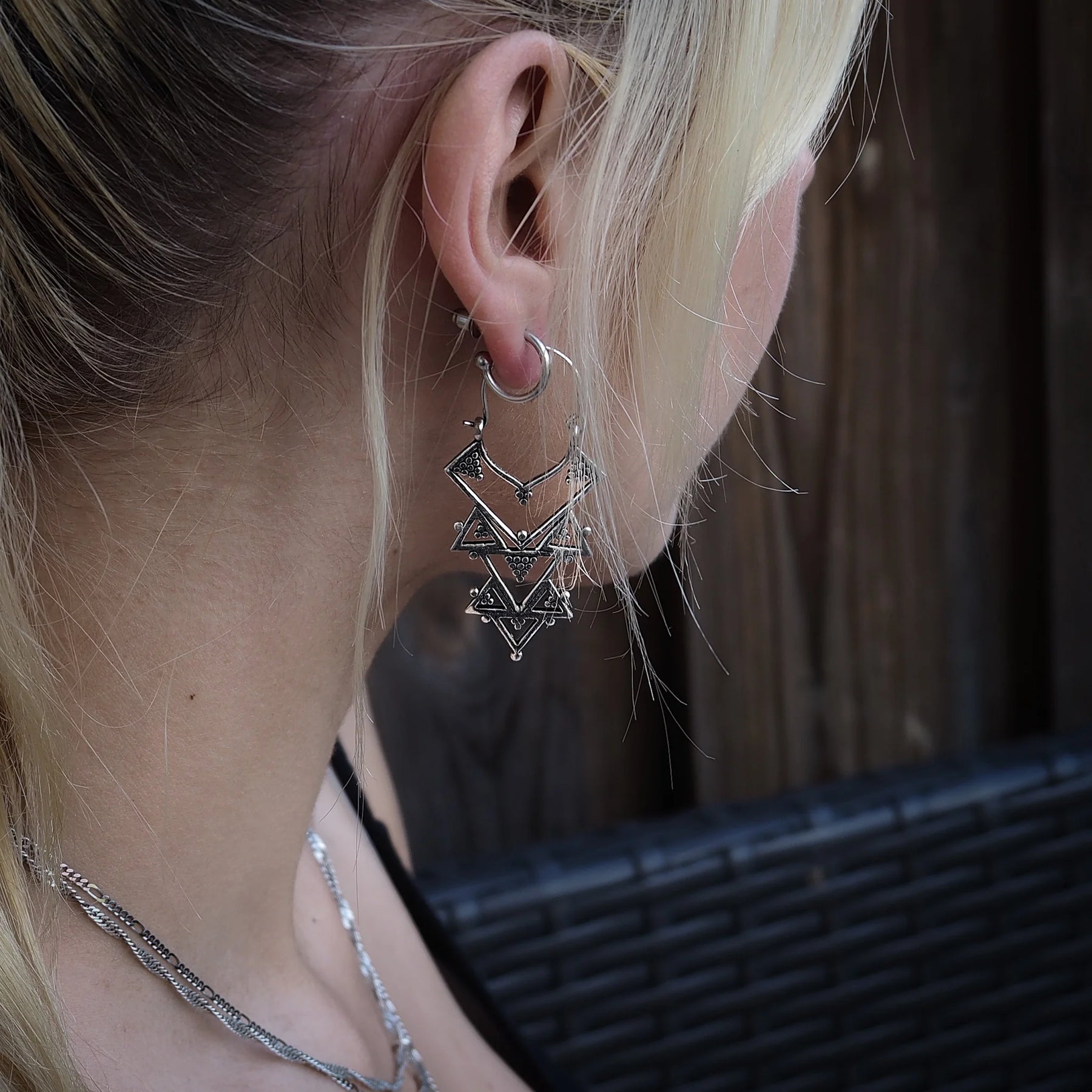 Viking-inspired earrings