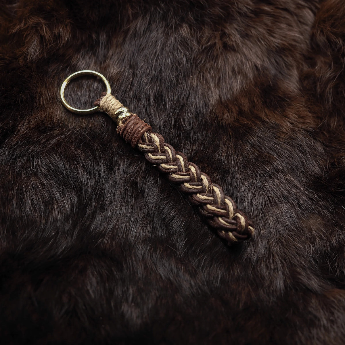 Braided keychain