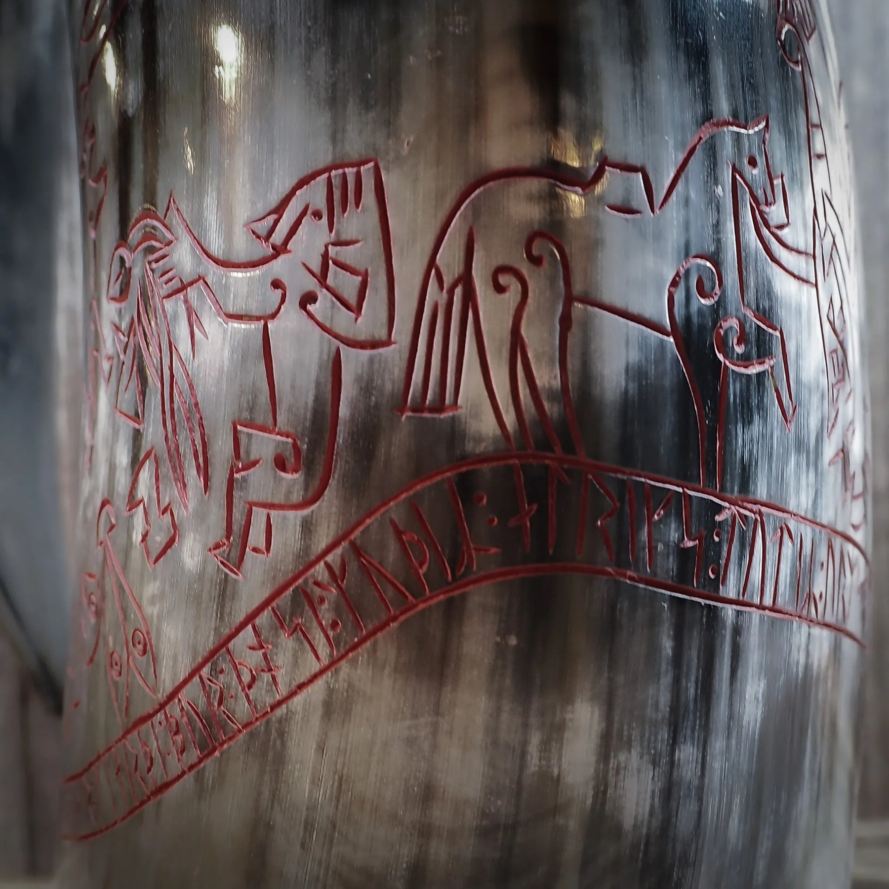 Engraved mug, Sigurd's saga