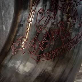 Engraved mug, Sigurd's saga
