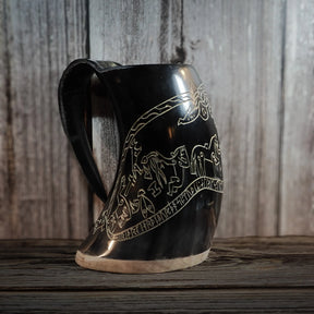 Engraved mug, Sigurd's saga