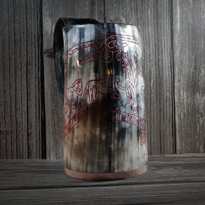 Engraved mug, Sigurd's saga