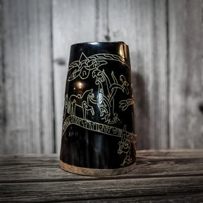 Engraved mug, Sigurd's saga