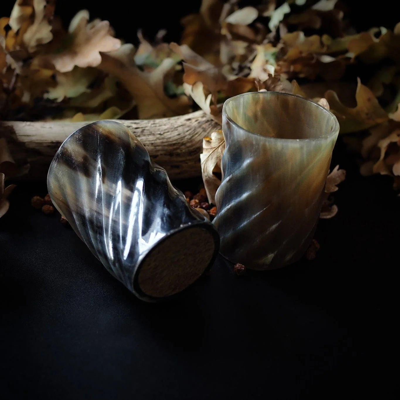 Whiskyglas med spiraldesign