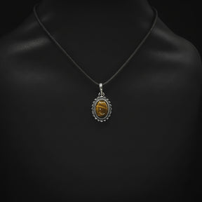 Charm with semi-precious stone