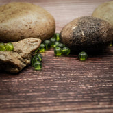 Ljusgrön glaspärla